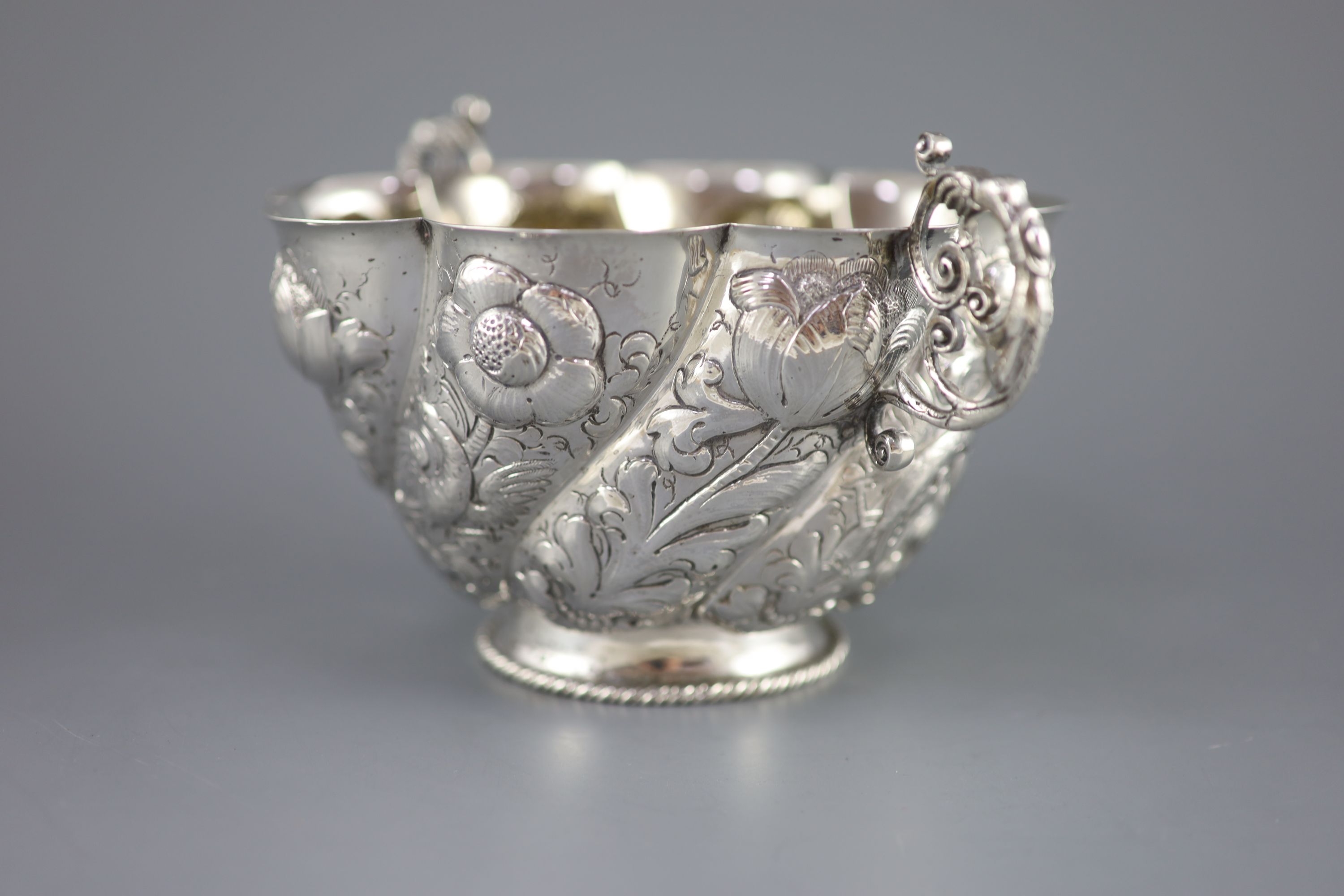 A Victorian silver two-handled footed bowl